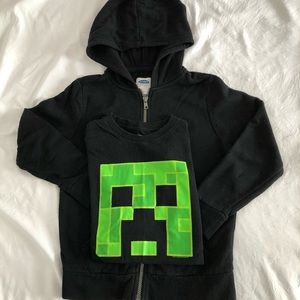 Boys - Minecraft Hoodie Bundle - Sz 7(Sm)